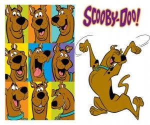 yapboz Scooby-Doo, en ünlü konuşuyor Danua cins köpek ve pek çok macera kahraman